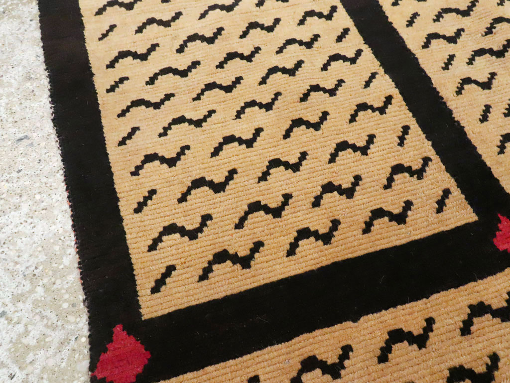 Vintage Tibetan Throw Rug, No.29106 - Galerie Shabab