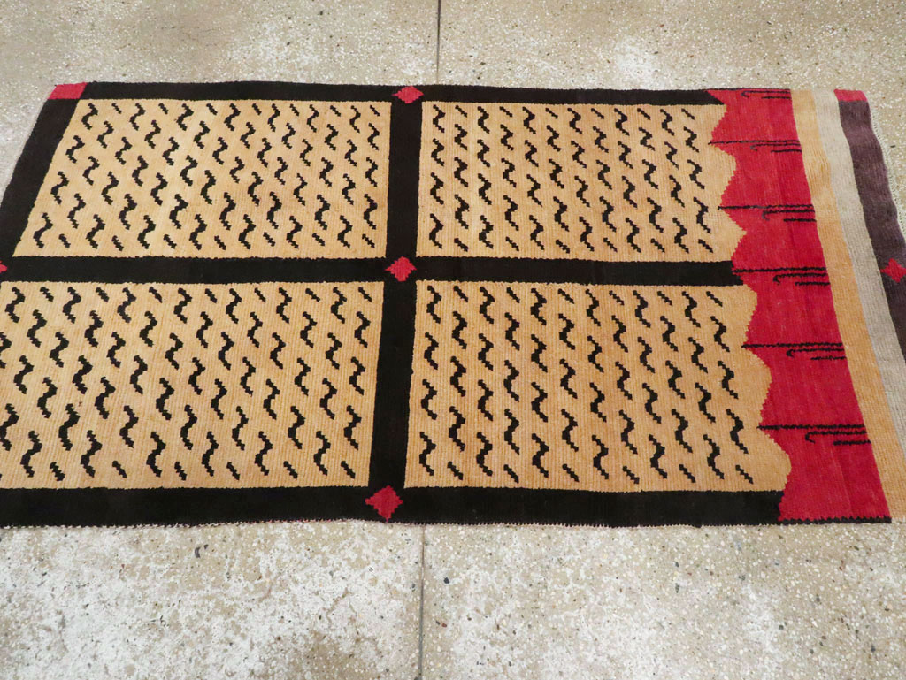 Vintage Tibetan Throw Rug, No.29106 - Galerie Shabab