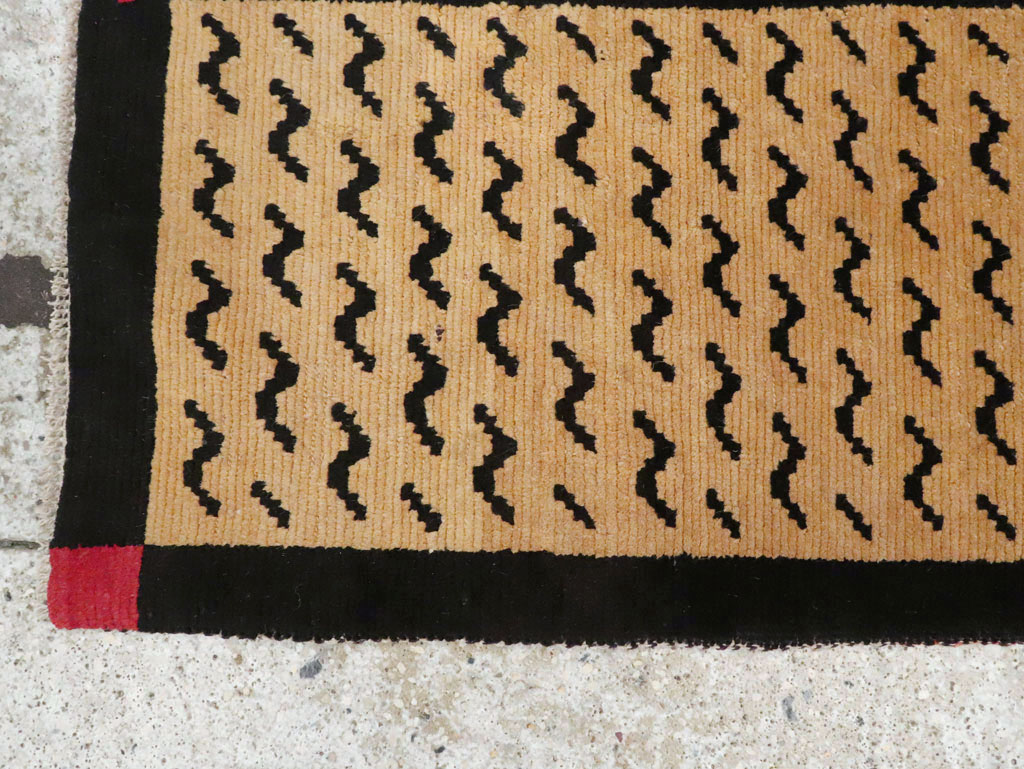 Vintage Tibetan Throw Rug, No.29106 - Galerie Shabab