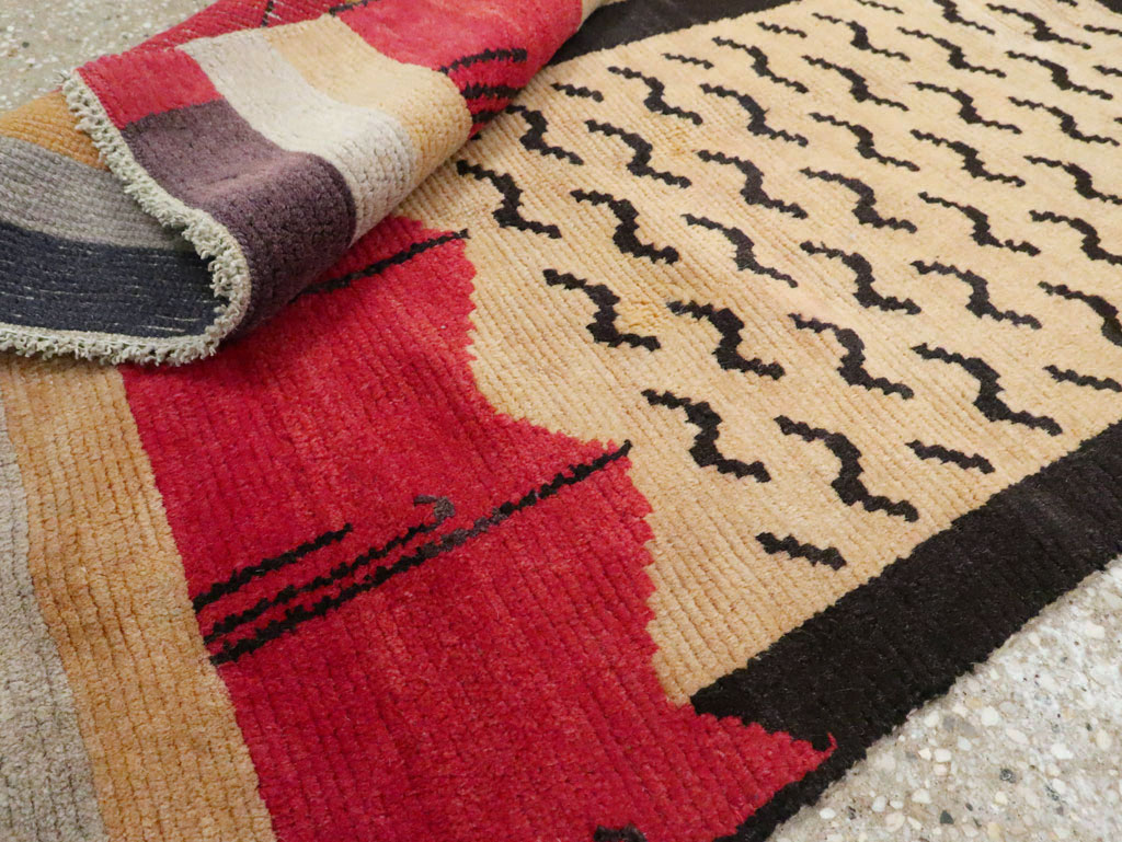 Vintage Tibetan Throw Rug, No.29106 - Galerie Shabab