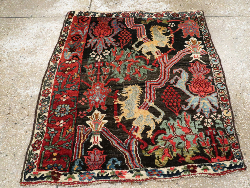 Antique Persian Bidjar Wagireh Rug, No.29112 - Galerie Shabab