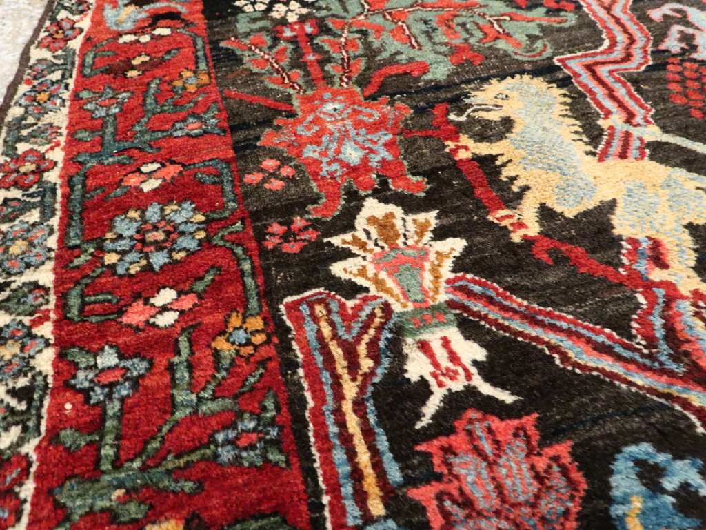 Antique Persian Bidjar Wagireh Rug, No.29112 - Galerie Shabab