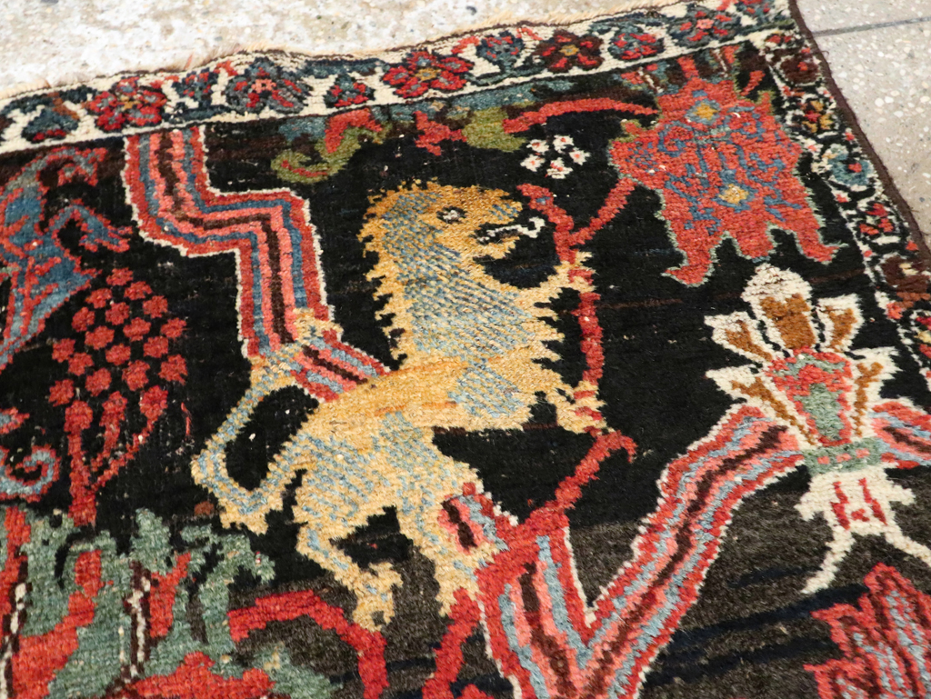 Antique Persian Bidjar Wagireh Rug, No.29112 - Galerie Shabab