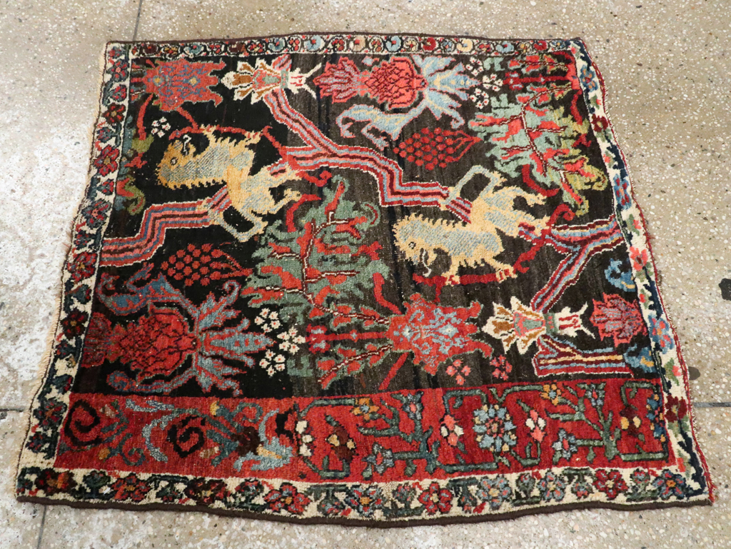 Antique Persian Bidjar Wagireh Rug, No.29112 - Galerie Shabab