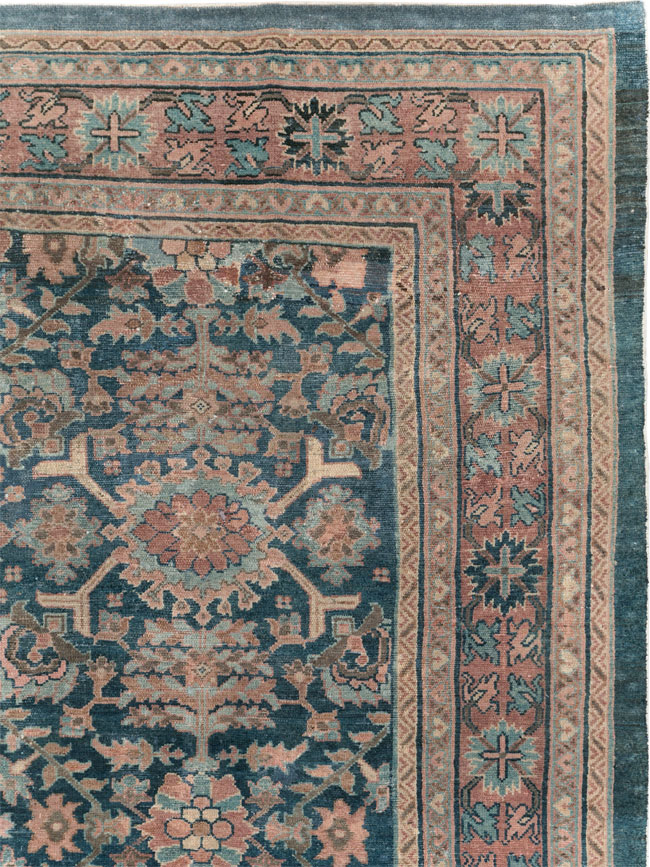 Antique Persian Malayer Square Room Size Carpet, No.29118 - Galerie Shabab