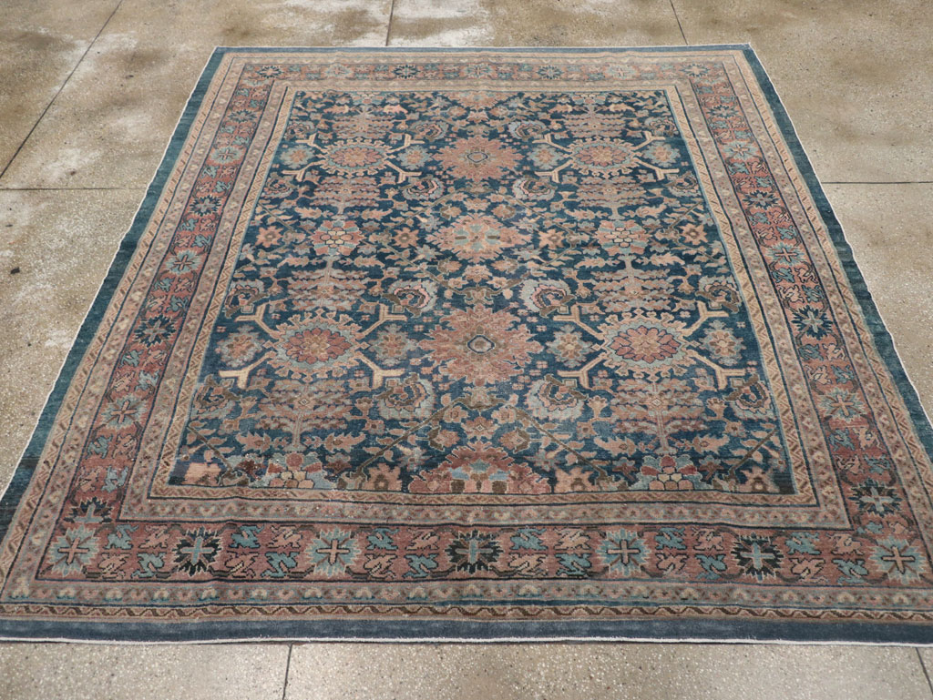 Antique Persian Malayer Square Room Size Carpet, No.29118 - Galerie Shabab