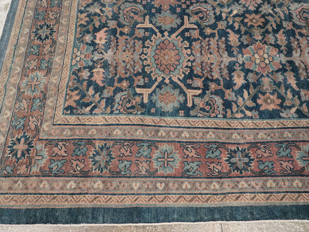 Antique Persian Malayer Square Room Size Carpet, No.29118 - Galerie Shabab