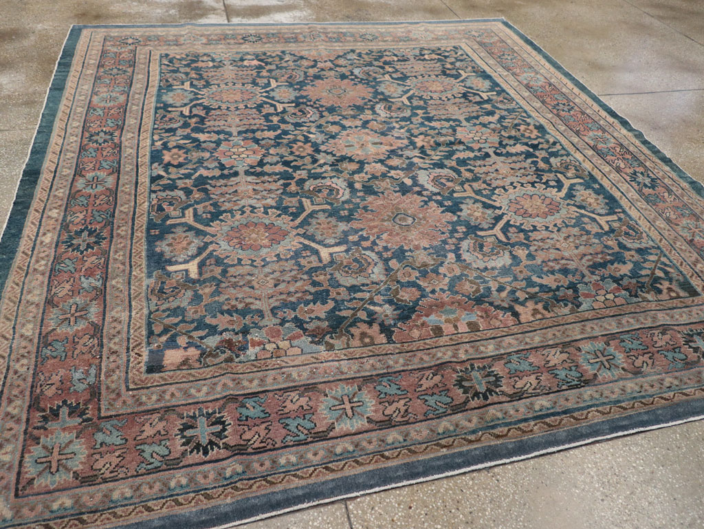 Antique Persian Malayer Square Room Size Carpet, No.29118 - Galerie Shabab