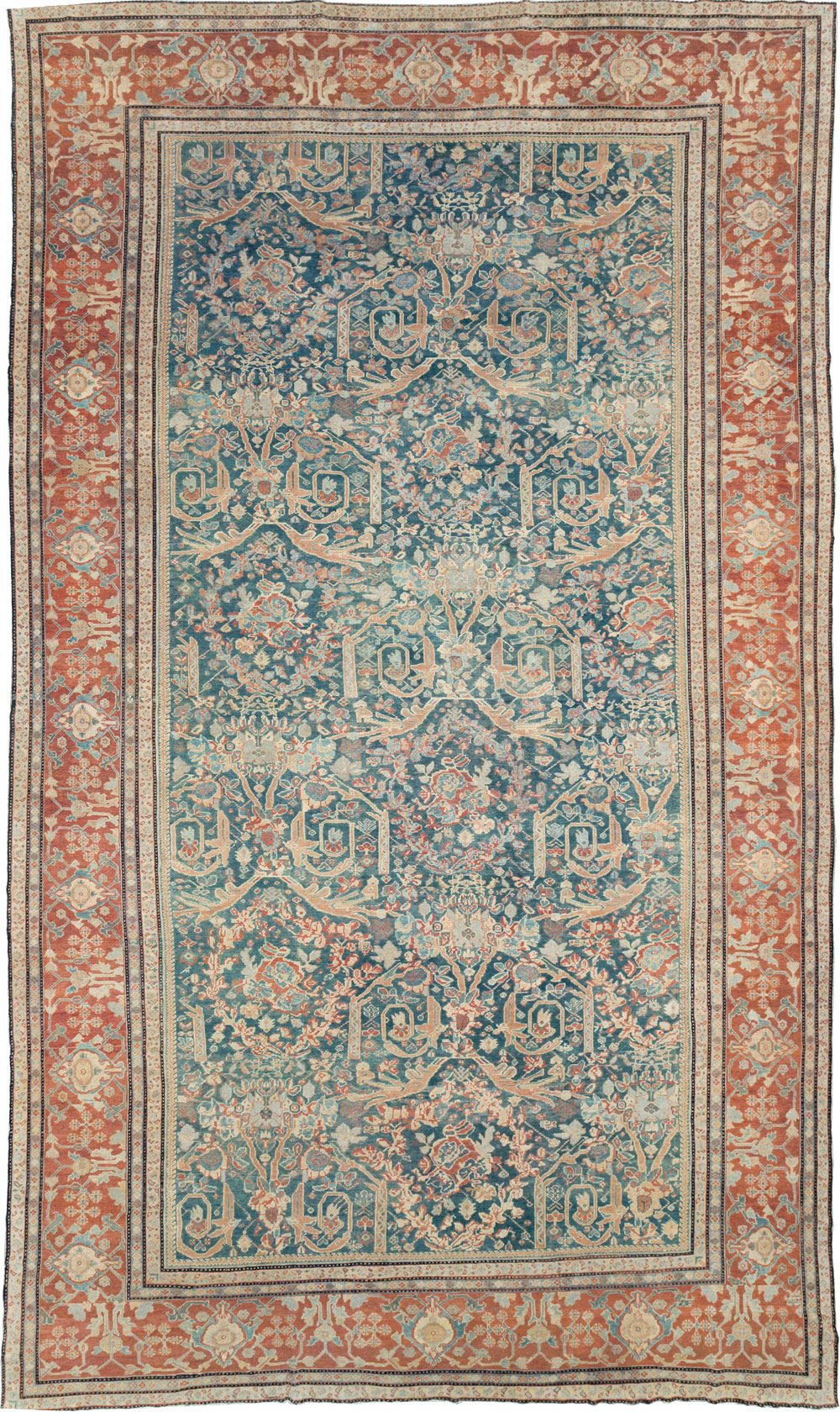 Antique Persian Mahal Oversize Carpet, No.29120 - Galerie Shabab