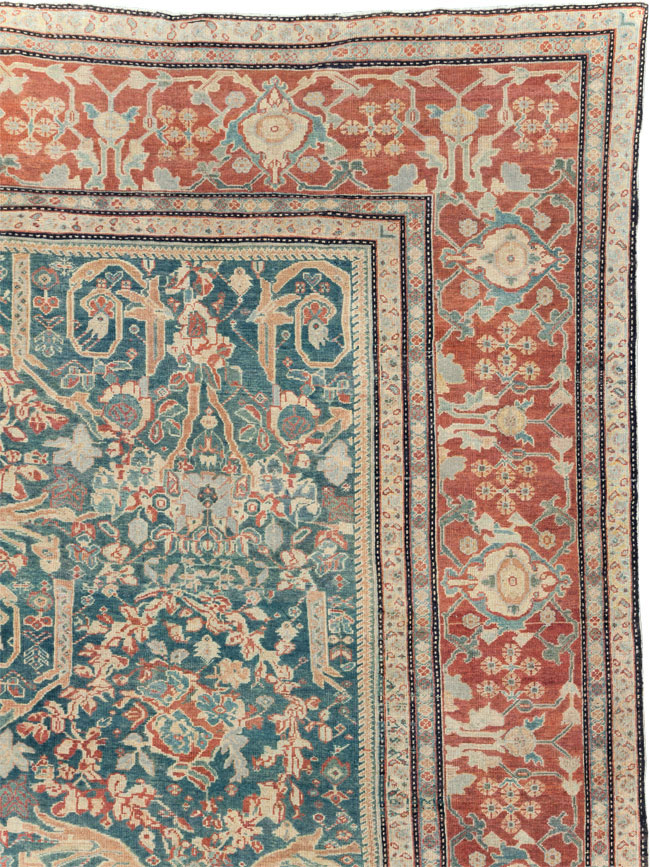 Antique Persian Mahal Oversize Carpet, No.29120 - Galerie Shabab