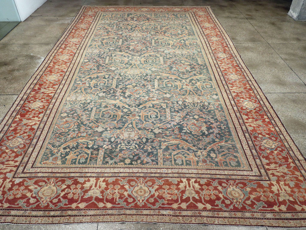 Antique Persian Mahal Oversize Carpet, No.29120 - Galerie Shabab