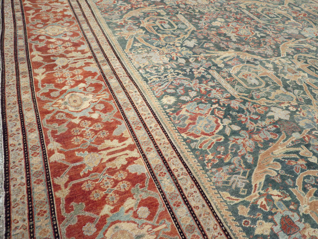 Antique Persian Mahal Oversize Carpet, No.29120 - Galerie Shabab
