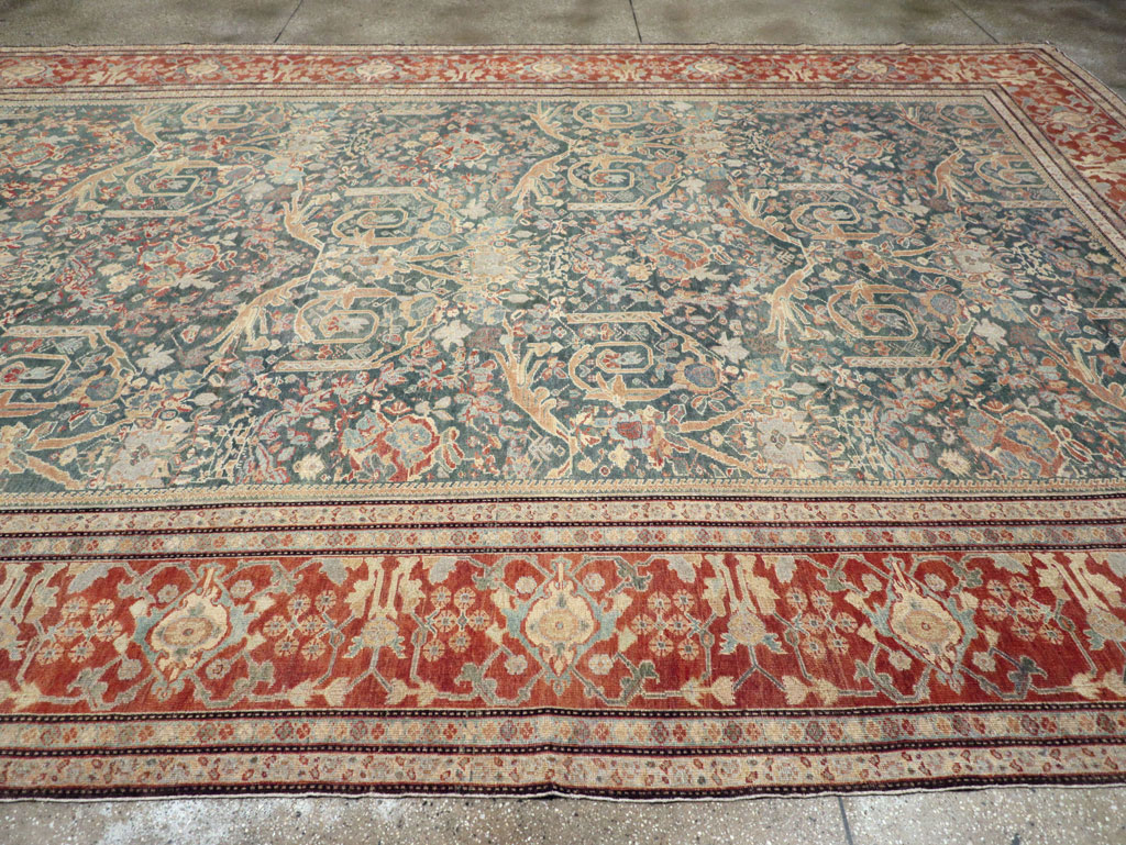 Antique Persian Mahal Oversize Carpet, No.29120 - Galerie Shabab
