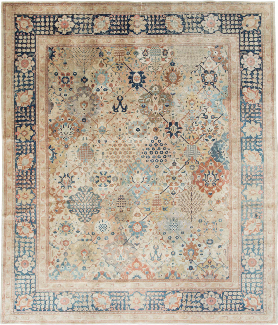 Antique Persian Tabriz Room Size Carpet, No.29122 - Galerie Shabab