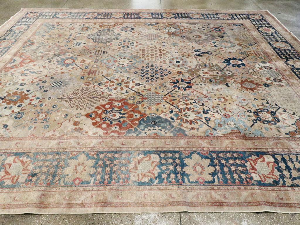 Antique Persian Tabriz Room Size Carpet, No.29122 - Galerie Shabab