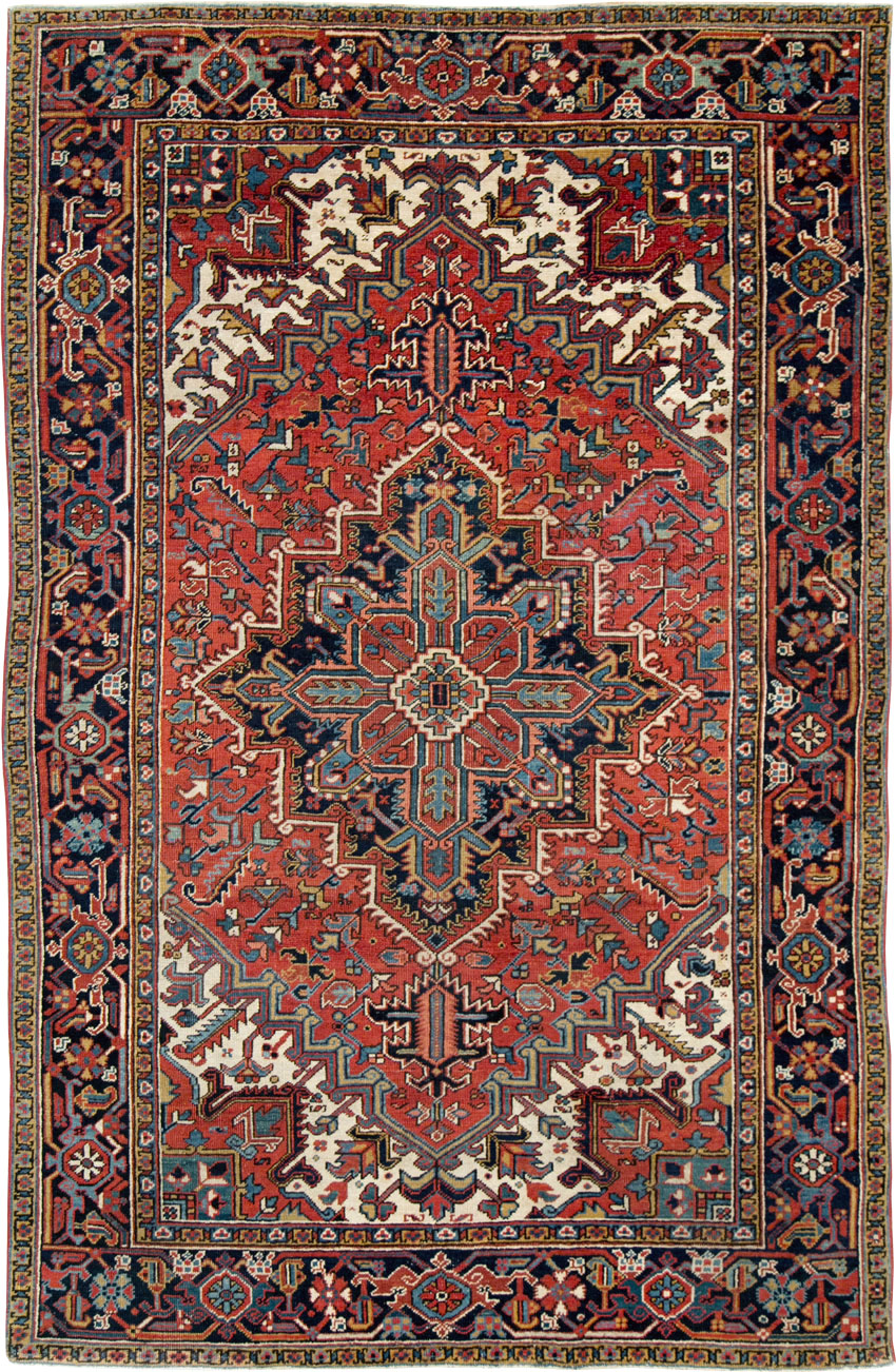 Vintage Persian Heriz Carpet, No.29123 - Galerie Shabab