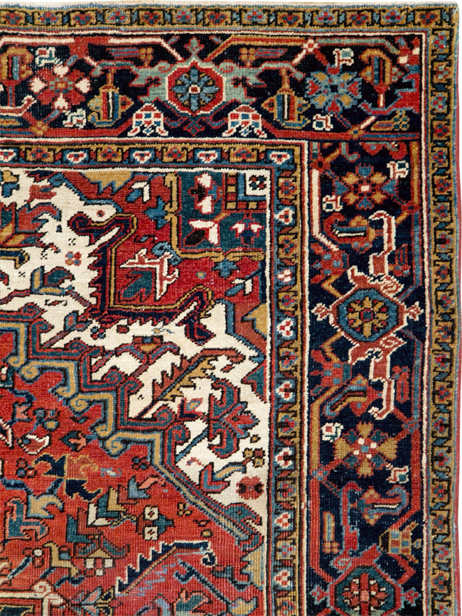 Vintage Persian Heriz Carpet, No.29123 - Galerie Shabab