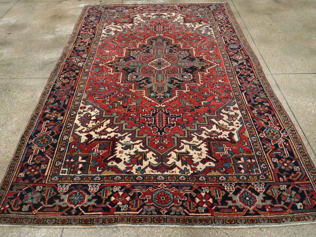 Vintage Persian Heriz Carpet, No.29123 - Galerie Shabab