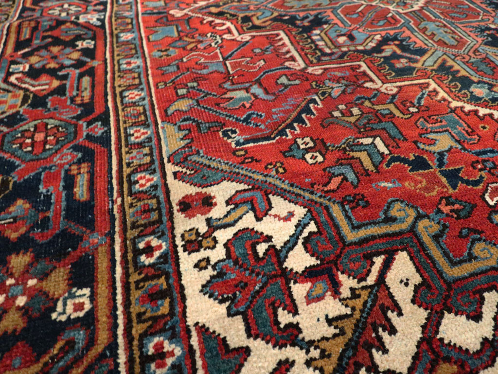 Vintage Persian Heriz Carpet, No.29123 - Galerie Shabab