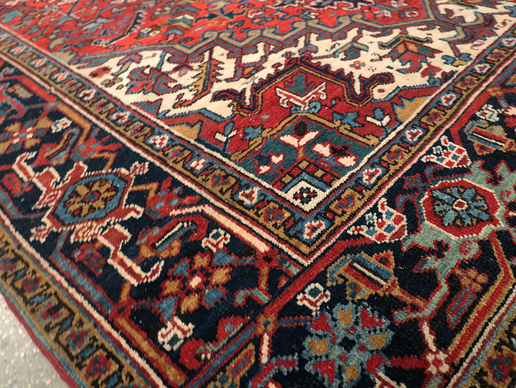 Vintage Persian Heriz Carpet, No.29123 - Galerie Shabab