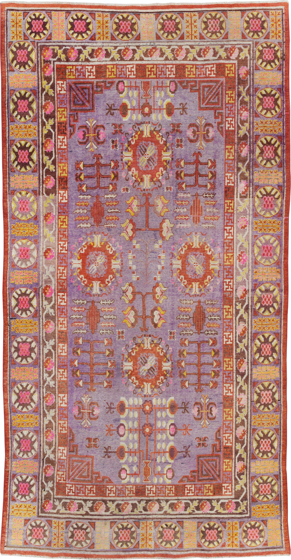 Antique East Turkestan Khotan Gallery Carpet, No.29125 - Galerie Shabab