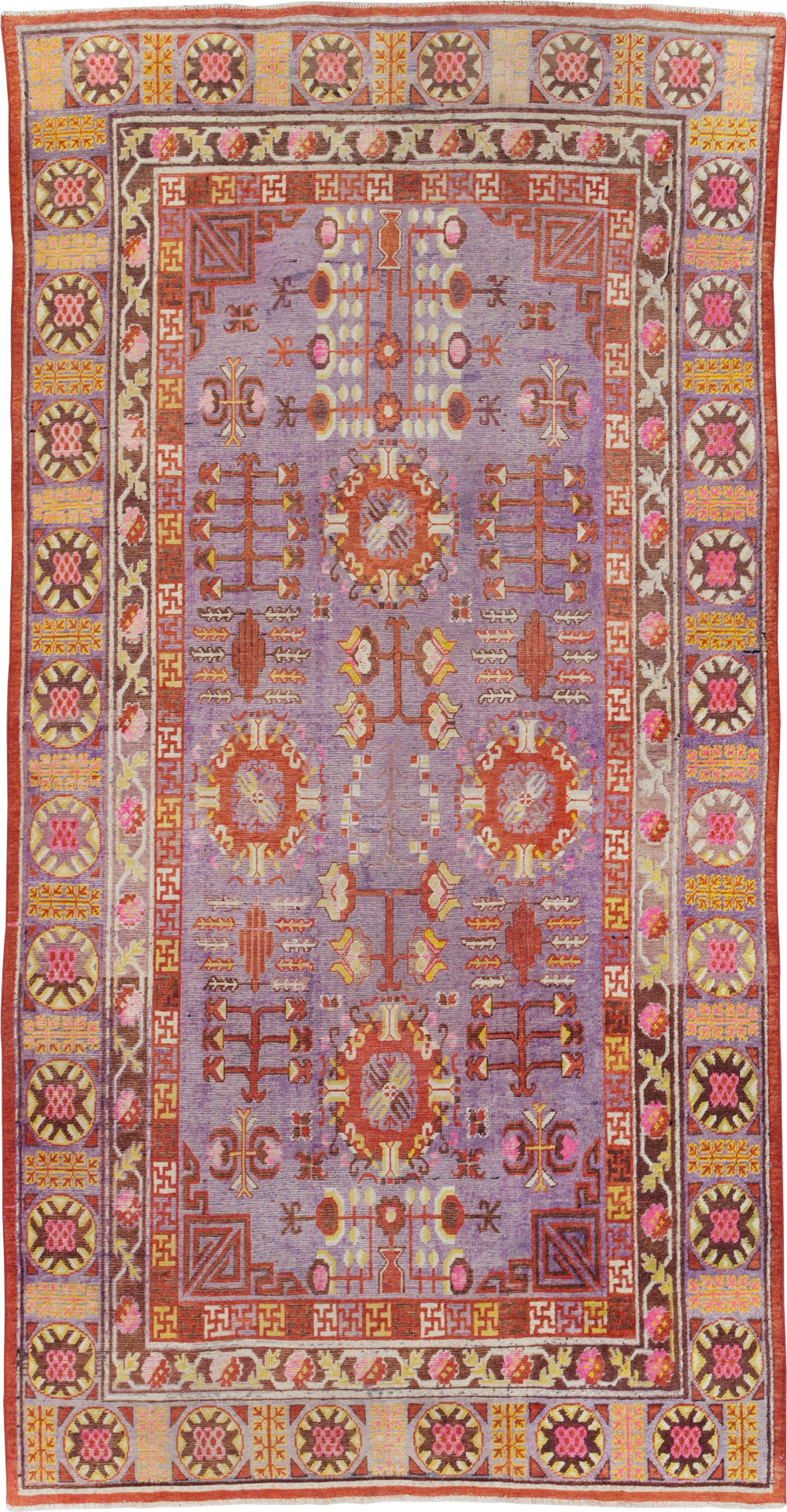 Antique East Turkestan Khotan Gallery Carpet, No.29125 - Galerie Shabab