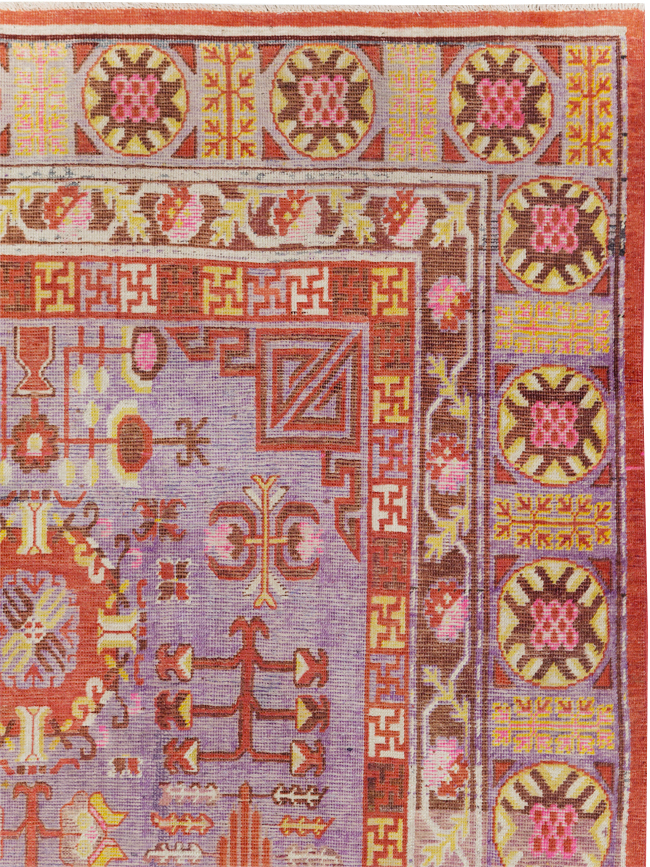 Antique East Turkestan Khotan Gallery Carpet, No.29125 - Galerie Shabab