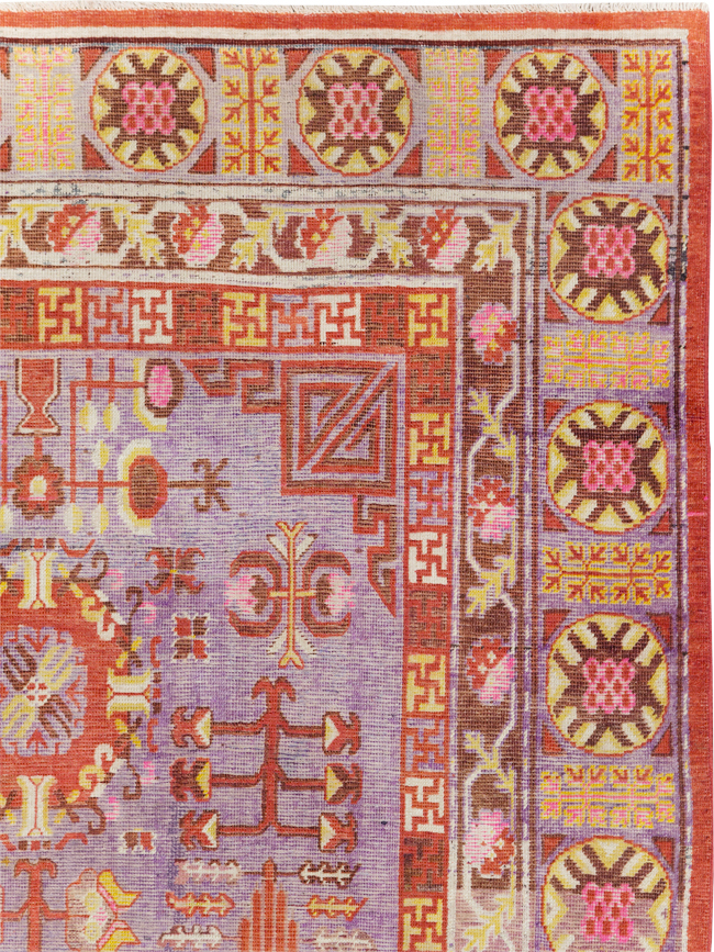 Antique East Turkestan Khotan Gallery Carpet, No.29125 - Galerie Shabab