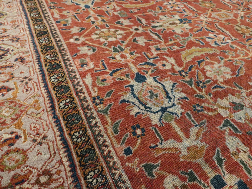 Antique Persian Mahal Carpet, No.29127 - Galerie Shabab