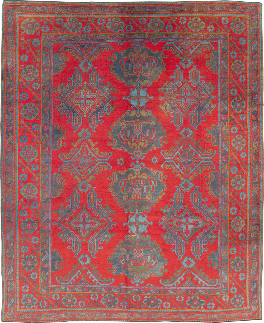 Antique Turkish Oushak Carpet Room Size Carpet, No.29128 - Galerie Shabab