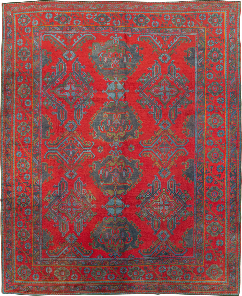 Antique Oushak Carpet, No.29128 - Galerie Shabab