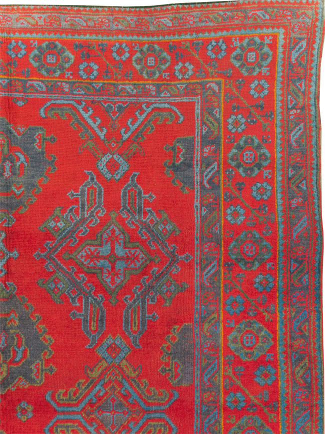 Antique Oushak Carpet, No.29128 - Galerie Shabab
