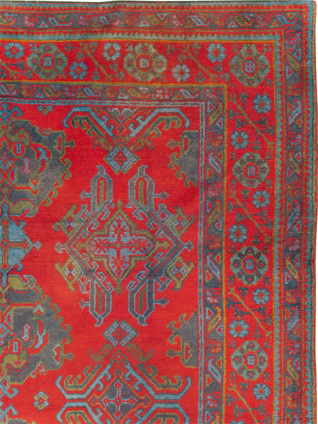 Antique Oushak Carpet, No.29128 - Galerie Shabab