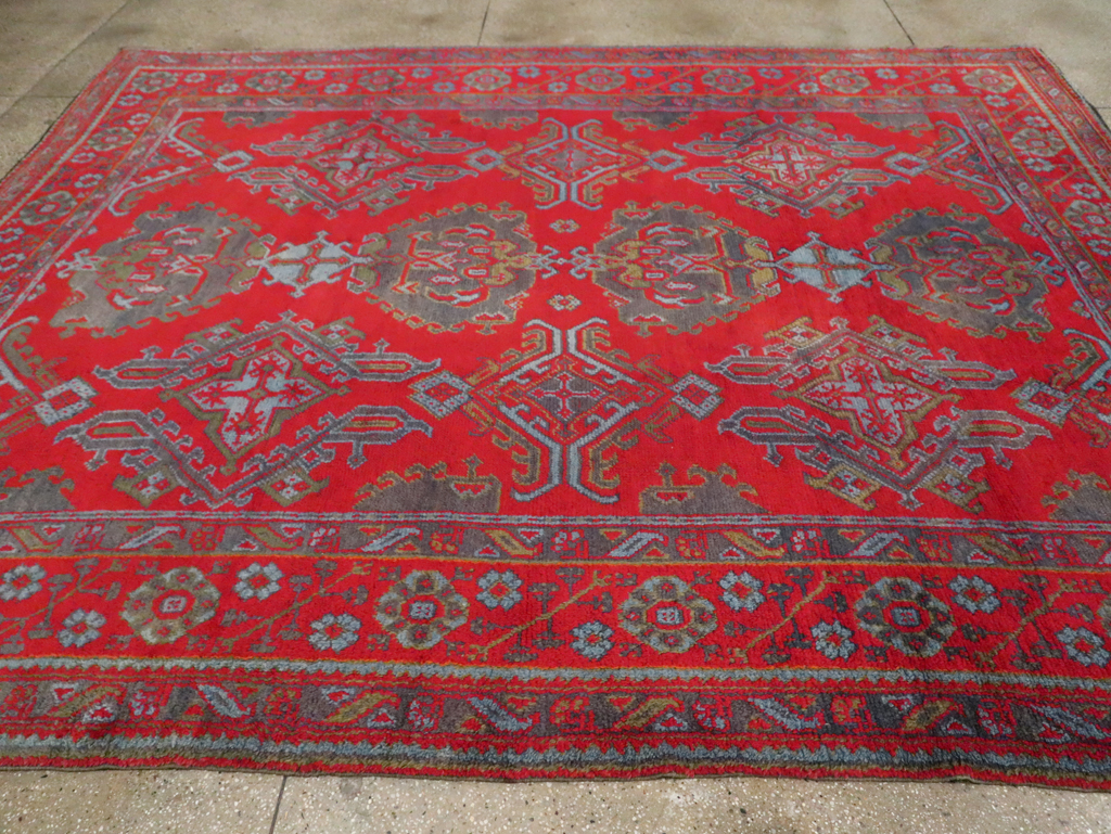 Antique Oushak Carpet, No.29128 - Galerie Shabab