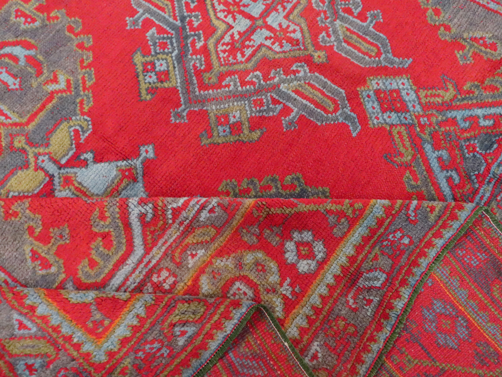 Antique Turkish Oushak Carpet Room Size Carpet, No.29128 - Galerie Shabab