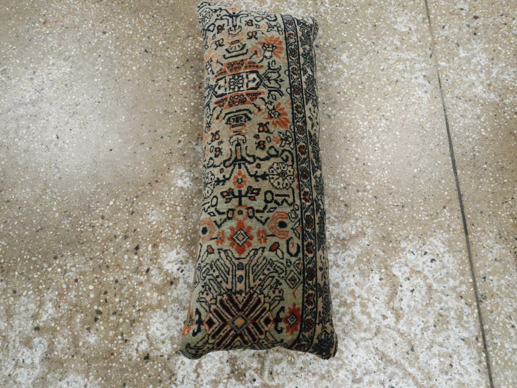 Antique Persian Tabriz Pillow, No.29135 - Galerie Shabab
