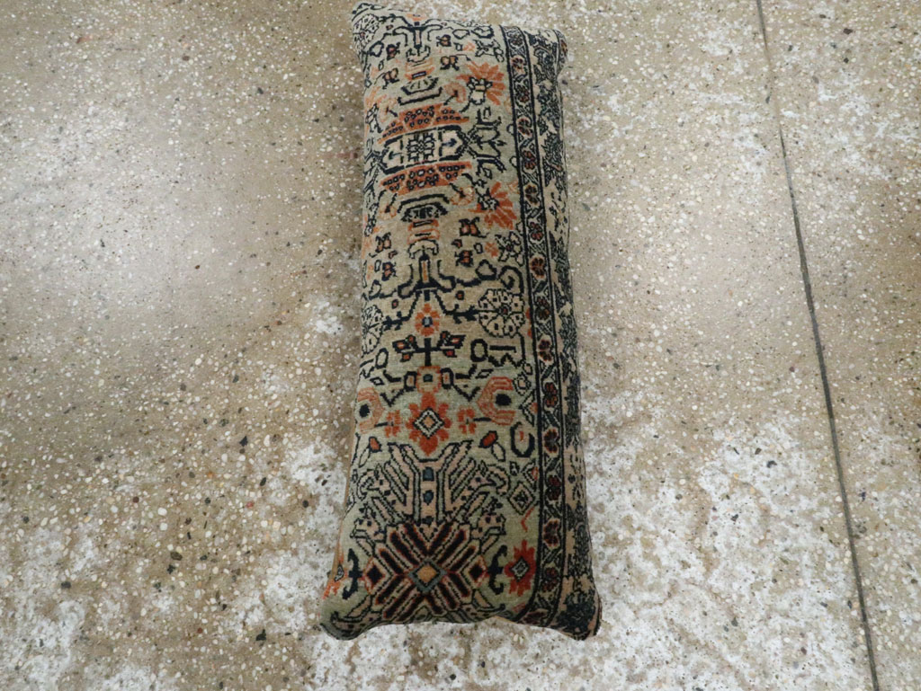 Antique Persian Tabriz Pillow, No.29135 - Galerie Shabab