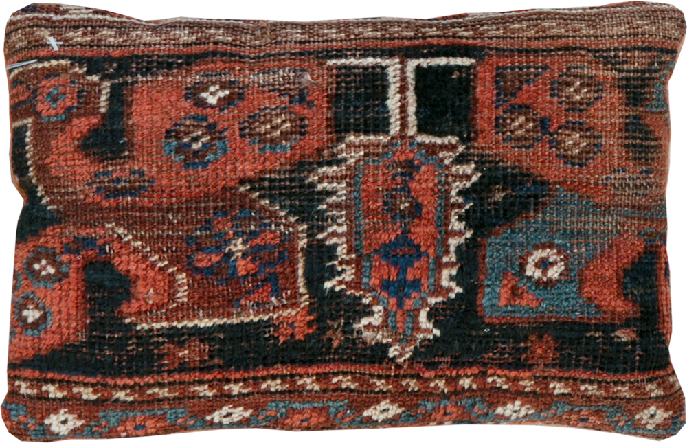 Antique Persian Bag Face Pillow, No.29136 - Galerie Shabab