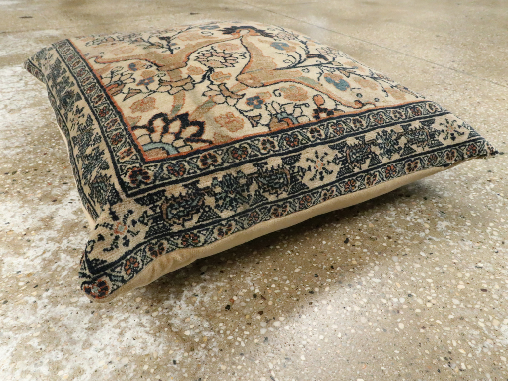 Antique Persian Tabriz Haji Jalili Pillow, No.29139 - Galerie Shabab
