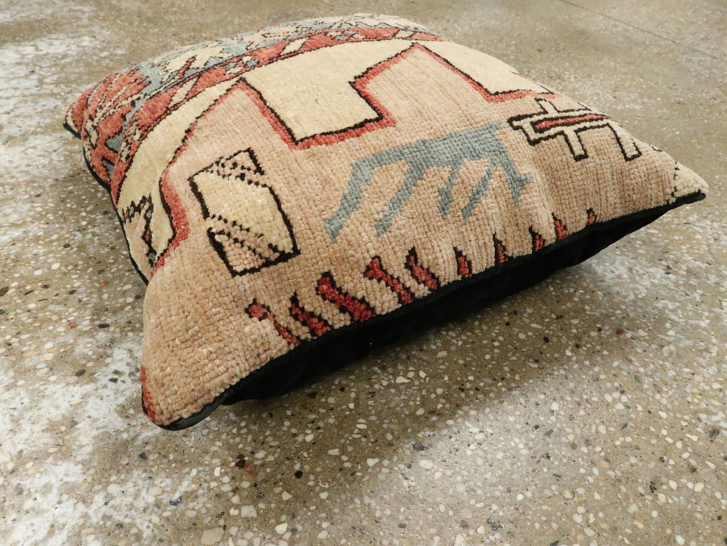 Antique Persian Serapi Square Pillow, No.29140 - Galerie Shabab