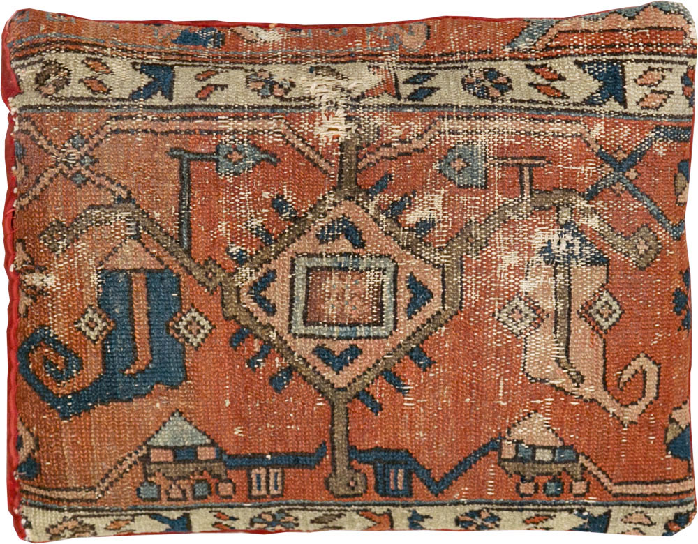 Antique Persian Heriz Pillow, No.29141 - Galerie Shabab