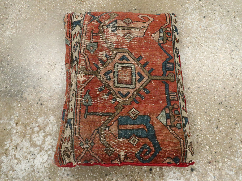 Antique Persian Heriz Pillow, No.29141 - Galerie Shabab