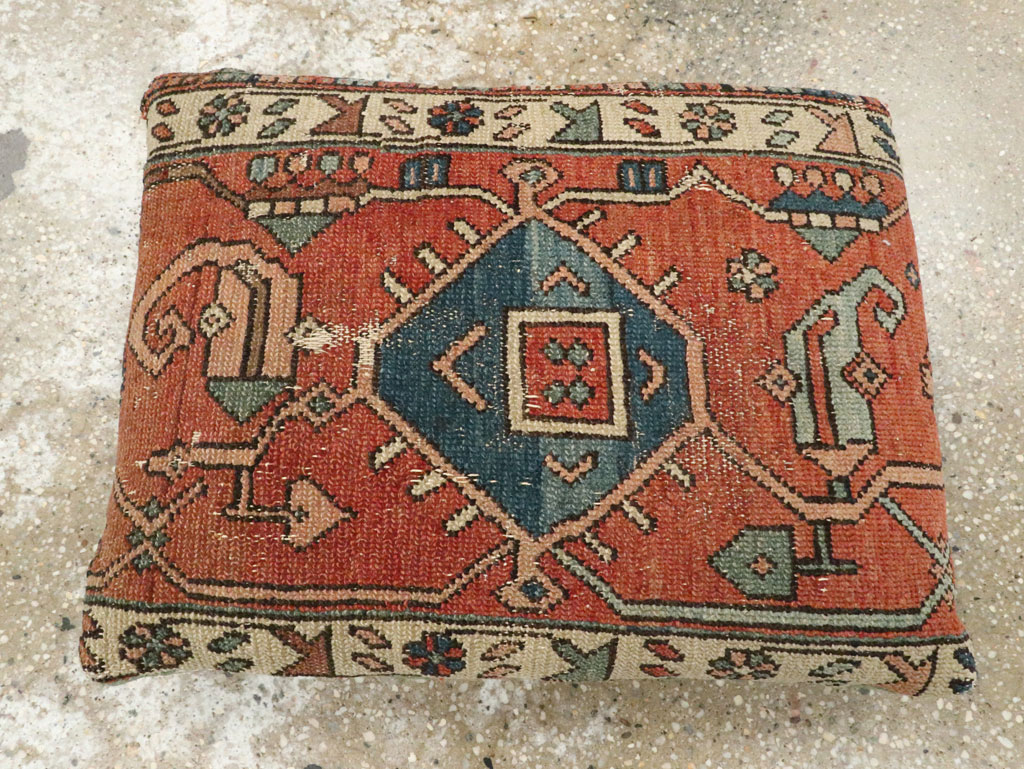 Antique Persian Heriz Pillow, No.29142 - Galerie Shabab