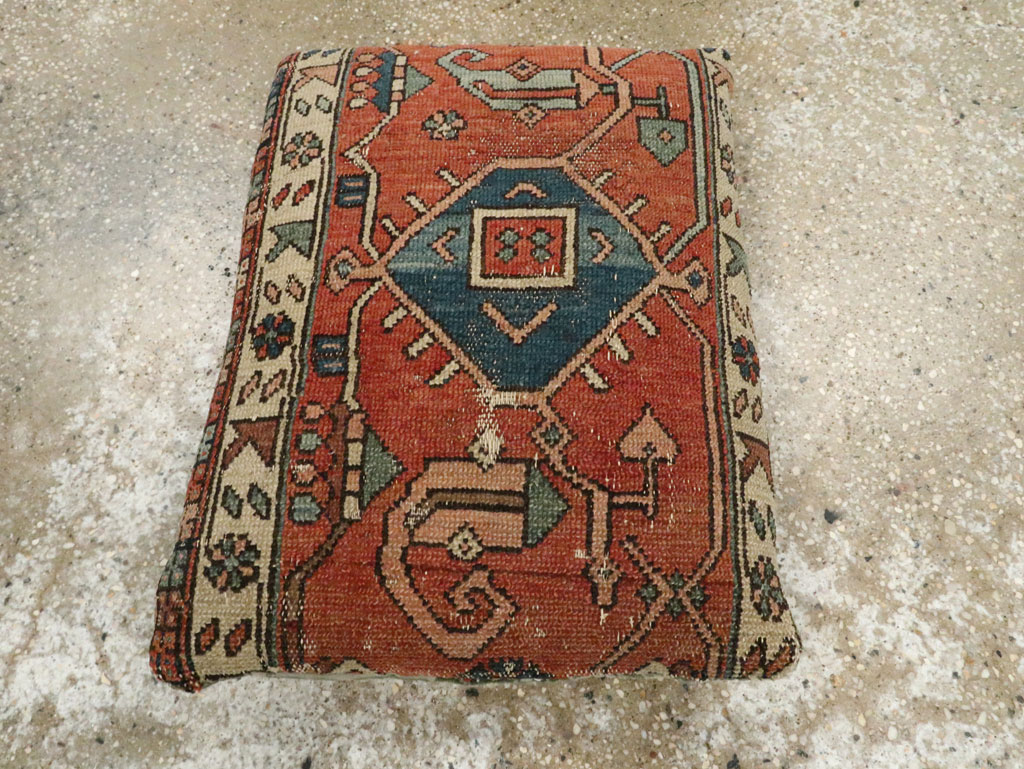 Antique Persian Heriz Pillow, No.29142 - Galerie Shabab