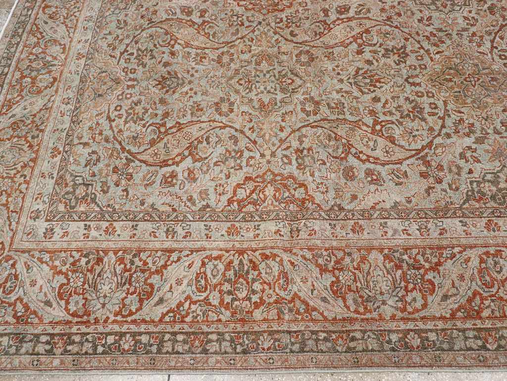Antique Persian Tabriz Room Size Carpet, No.29146 - Galerie Shabab