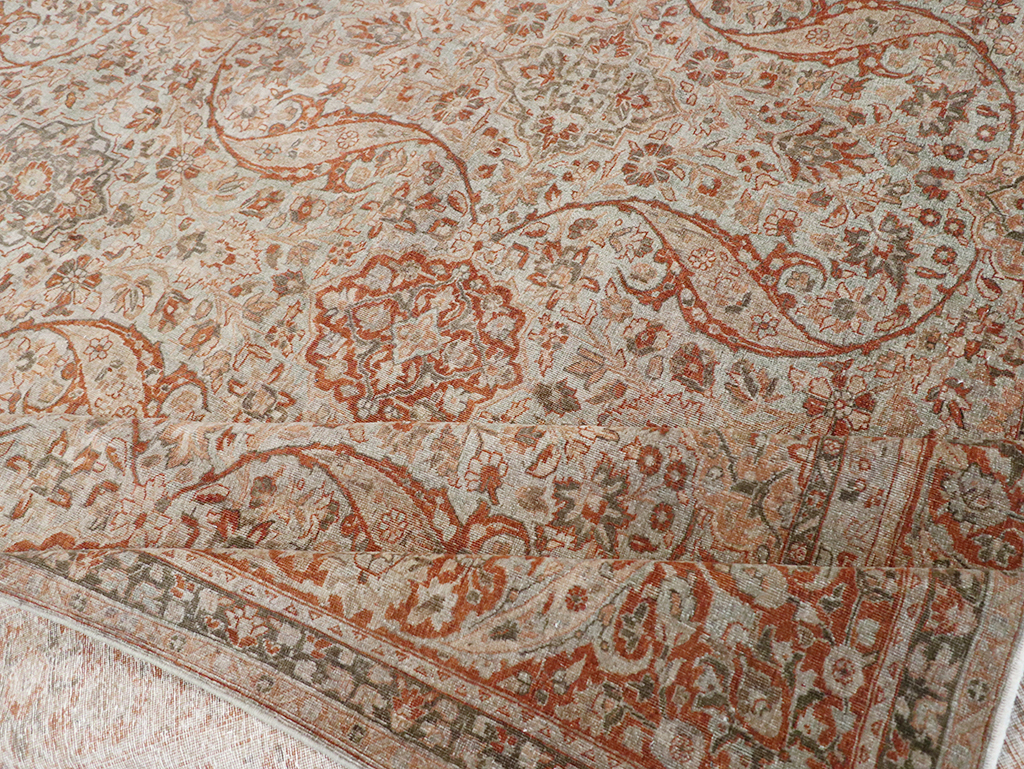 Antique Persian Tabriz Room Size Carpet, No.29146 - Galerie Shabab