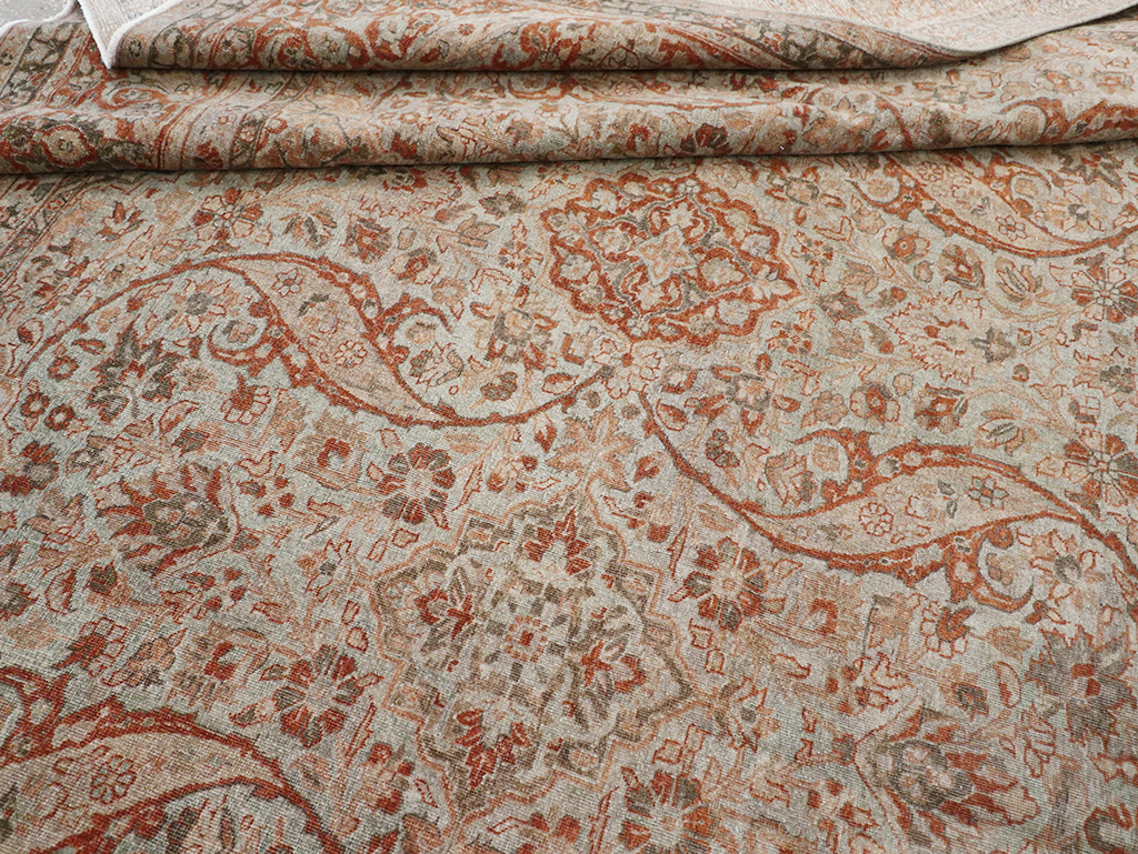 Antique Persian Tabriz Room Size Carpet, No.29146 - Galerie Shabab