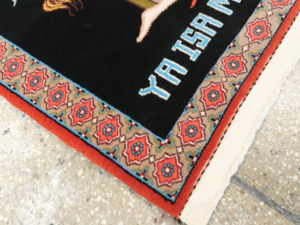 Vintage Persian Tabriz Pictorial Rug (Pair: 2 of 2), No.29147 - Galerie Shabab