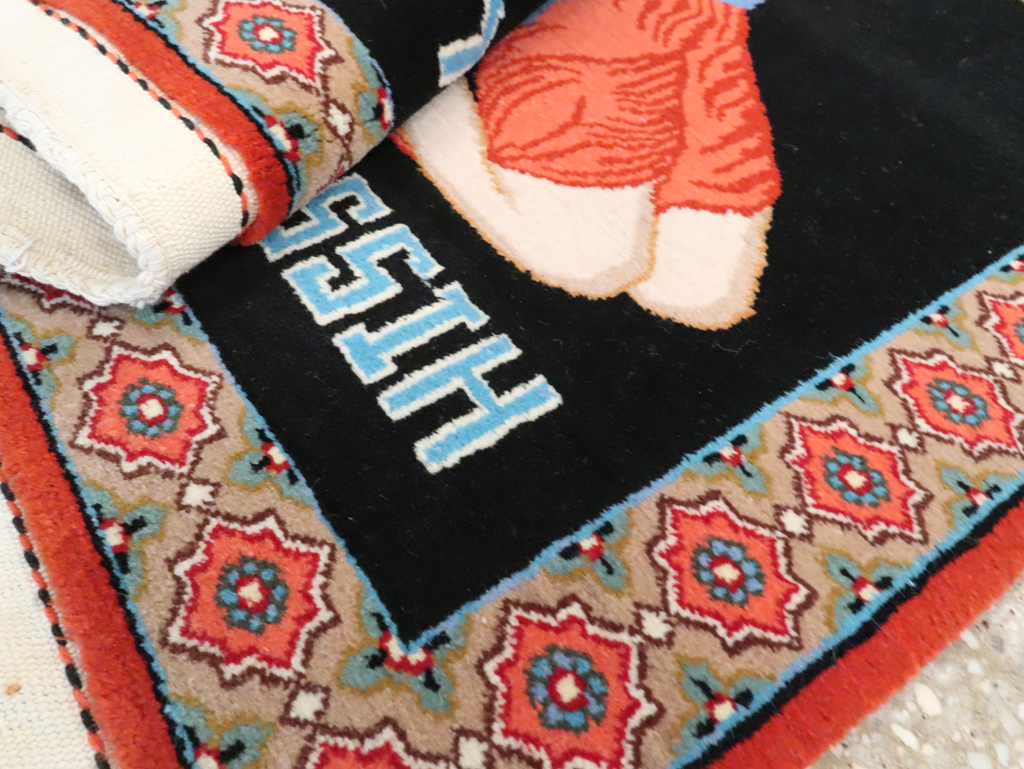 Vintage Persian Tabriz Pictorial Rug (Pair: 2 of 2), No.29147 - Galerie Shabab