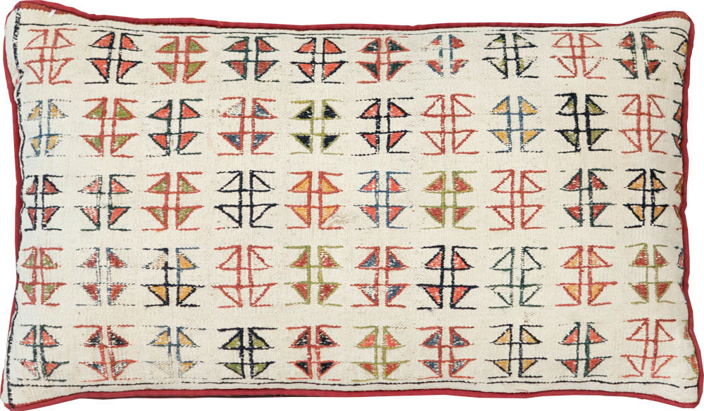 Vintage Persian Kurdish Pillow (Pair: 1 of 2), No.29148 - Galerie Shabab